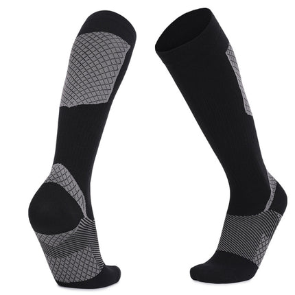 Y-09 Long Tube Outdoor Running Pressure Socks Football Socks, Size: Free Size(Dark Gray)-garmade.com