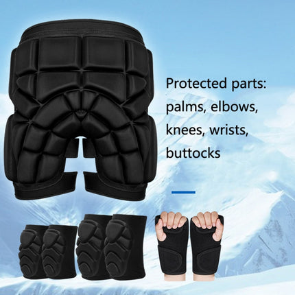 Skating Hip Protector Hockey Pants Ski Sports Protective Gear, Style: Black Hip Protector(S)-garmade.com