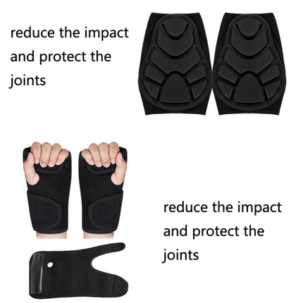 Skating Hip Protector Hockey Pants Ski Sports Protective Gear, Style: Black Hip Protector(S)-garmade.com