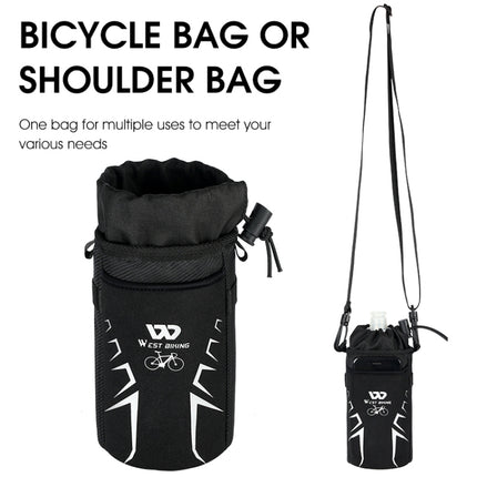 WEST BIKING Bicycle Insulated Water Bottle Bag(Black)-garmade.com