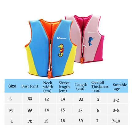 Manner QP2003 Children Life Jacket Foam Buoyancy Suit For Swimming, Size: L(Pink)-garmade.com