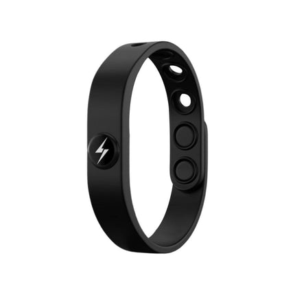 Wireless Anti-Static Silicone Bracelet(Black Simple)-garmade.com