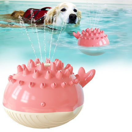 Electric Water Floating Swimming Pet Bath Spray Toys(pink)-garmade.com