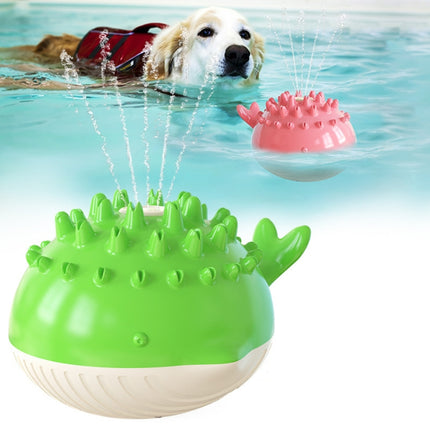 Electric Water Floating Swimming Pet Bath Spray Toys(green)-garmade.com