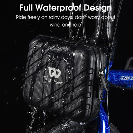 WEST BIKING 2L Folding Bike Hard Shell Storage Bag(Black)-garmade.com