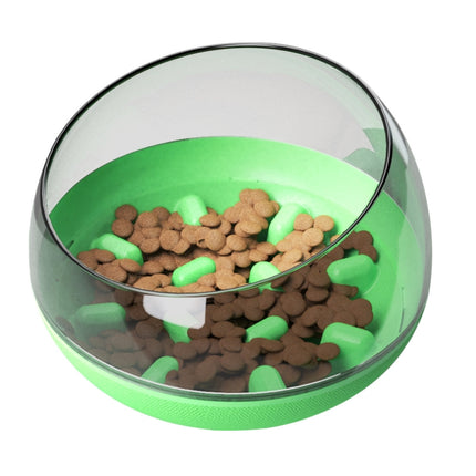 GW-02 Slow Food Dog Bowl Anti-Choking Tumbler Toy(Emerald)-garmade.com