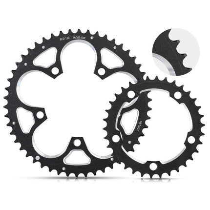 WEST BIKING 34T-50T Road Bike Racing Folding Chainwheel(Black)-garmade.com