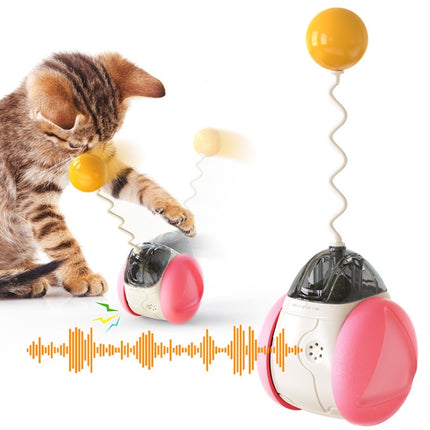 FSC-01 Electric Sounding Tumbler Cat Toy Funny Cat Ball(Pink)-garmade.com