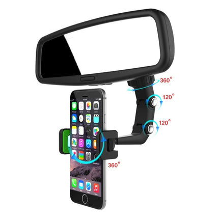 Multifunctional Vehicle-mounted Video Shooting Rearview Mirror Bracket(Green)-garmade.com