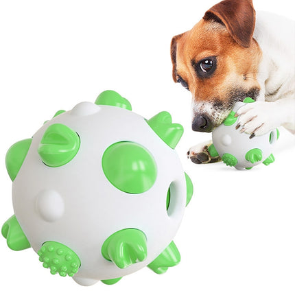 Spherical Dog Toy Molar Stick Bite-Resistant Toothbrush(Green)-garmade.com
