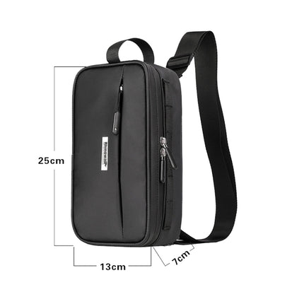 Rhinowalk X21921 2.5L Waterproof Bicycle Front Hanging Bag, Colour: Water Repellent (Matt Black)-garmade.com