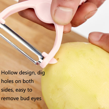 10 PCS Thickened Multifunctional Double-Head Peeler(Beige)-garmade.com