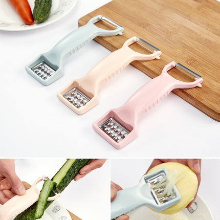 10 PCS Thickened Multifunctional Double-Head Peeler(Blue)-garmade.com