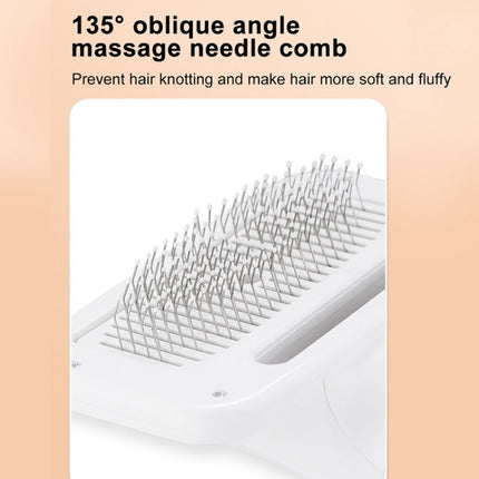 Pet Electric Comb Cat And Dog Brushing Cleaning Hair Dryer, Specification: EU Plug(3 Generation 866 White)-garmade.com