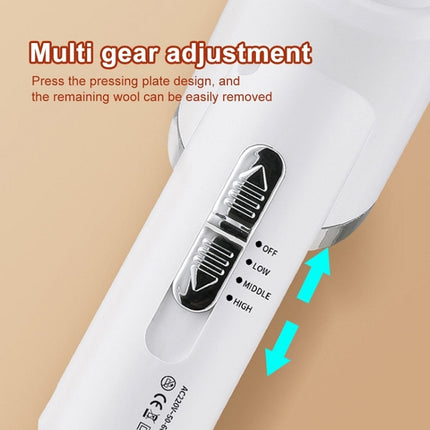 Pet Electric Comb Cat And Dog Brushing Cleaning Hair Dryer, Specification: UK Plug(3 Generation 866 White)-garmade.com