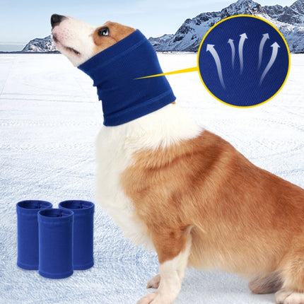 Dog Comforting Headgear Pet Scare Prevention Headscarf, Specification: S(Blue)-garmade.com