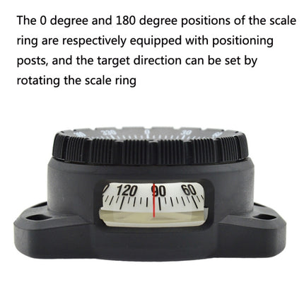 KEEP DIVING CP-992 Strong Magnetic Elastic Rope Luminous Diving Compass(Grey)-garmade.com