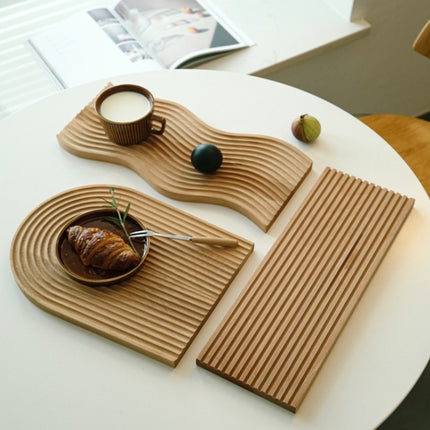 Large Elliptical Wooden Tray Photography Shooting Props-garmade.com