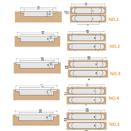 Three-Dimensional Adjustable Cross Hinge Folding Door Concealed Hinge, Specification: No. 2 Dumb Black 60kg-garmade.com