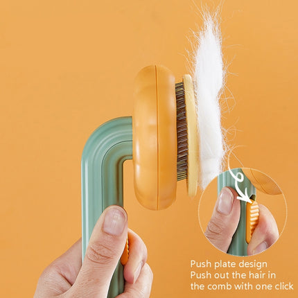 Cat Comb Remove Floating Hair Dog Comb(Yellow)-garmade.com