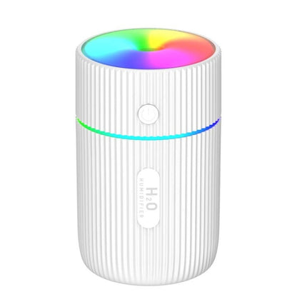 Colorful Cup Humidifier USB Mini Car Air Purifier(White)-garmade.com