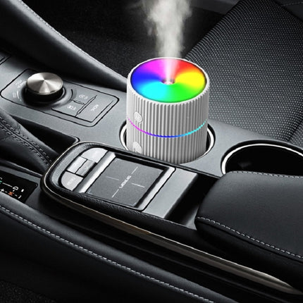 Colorful Cup Humidifier USB Mini Car Air Purifier(White)-garmade.com
