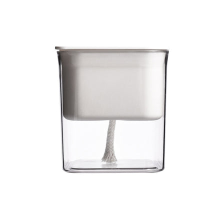 Hydroponic Transparent Visible Plastic Flower Pot, Size: 10x10x11.3cm(White)-garmade.com