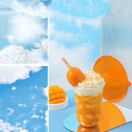 3D Stereo Double-Sided Photography Background Paper(Sky Clouds)-garmade.com