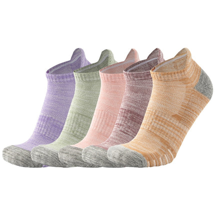 2 Pairs Thick Towel Bottom Non-Slip Sports Socks, Size: Free Size(Light Purple)-garmade.com