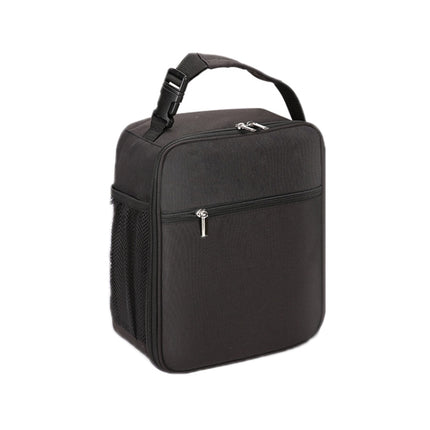 Oxford Cloth Portable Lunch Insulation Bag(Black)-garmade.com