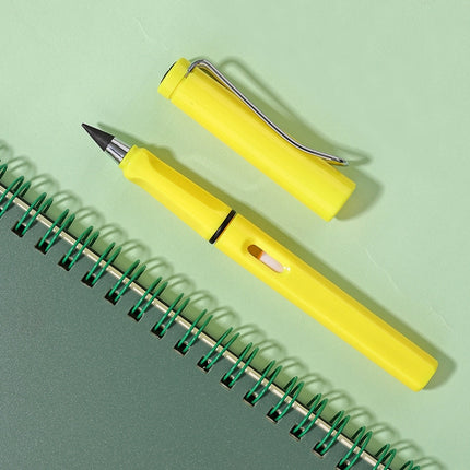 5 PCS No Ink No Need To Sharpen Drawing Sketch Pen Not Easy To Break Erasable HB Writing Pencil(Makaron Yellow)-garmade.com