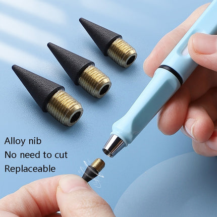 5 PCS No Ink No Need To Sharpen Drawing Sketch Pen Not Easy To Break Erasable HB Writing Pencil(White)-garmade.com