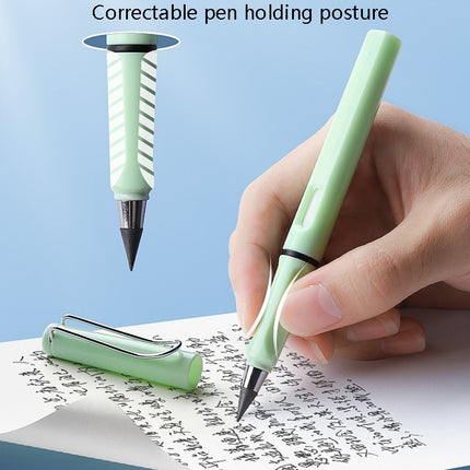 5 PCS No Ink No Need To Sharpen Drawing Sketch Pen Not Easy To Break Erasable HB Writing Pencil(Green)-garmade.com