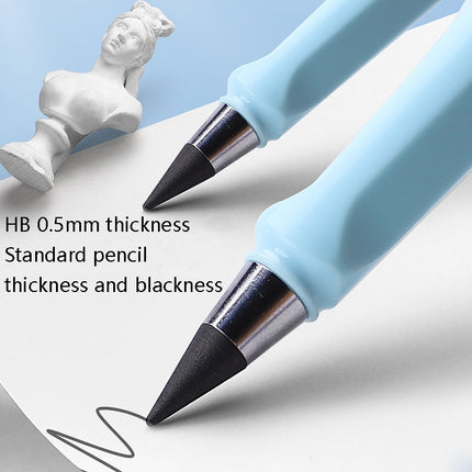 5 PCS No Ink No Need To Sharpen Drawing Sketch Pen Not Easy To Break Erasable HB Writing Pencil(Makaron Purple)-garmade.com