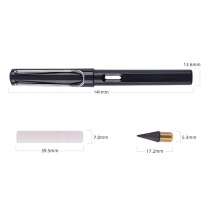 5 PCS No Ink No Need To Sharpen Drawing Sketch Pen Not Easy To Break Erasable HB Writing Pencil(Makaron Green)-garmade.com