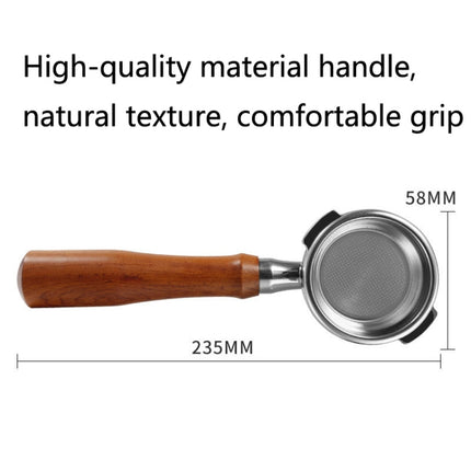 JJY7411 Stainless Steel Coffee Machine Handle For GAGGIA , Style: Red Rosewood Without Button-garmade.com