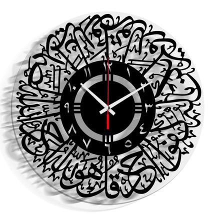 TM027 Home Decoration Acrylic Wall Clock(Indian Black)-garmade.com