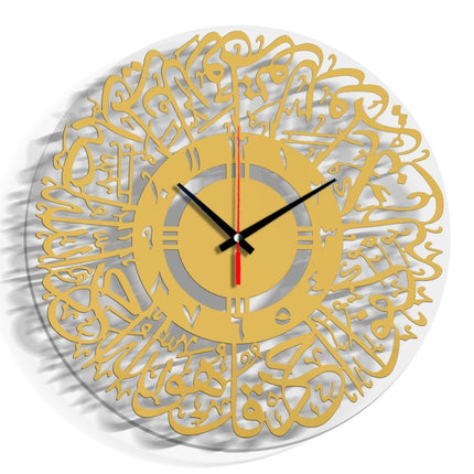 TM027 Home Decoration Acrylic Wall Clock(Indian Gold)-garmade.com