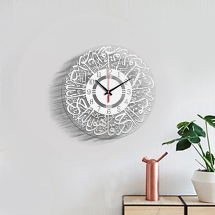 TM027 Home Decoration Acrylic Wall Clock(Digital Black)-garmade.com