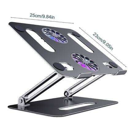 BONERUY P43F Aluminum Alloy Folding Computer Stand Notebook Cooling Stand, Colour: Silver-garmade.com
