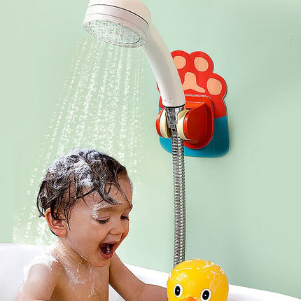 5 PCS LY006 Cartoon Shower Bracket Universal Adjustment Bathroom Shower Head Fixed Base(Green)-garmade.com