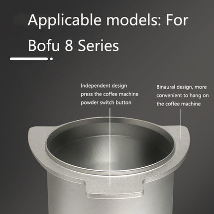 GT-1 Alloy Coffee Powder Receiving Cup For Bofu 8 Series(Silver)-garmade.com
