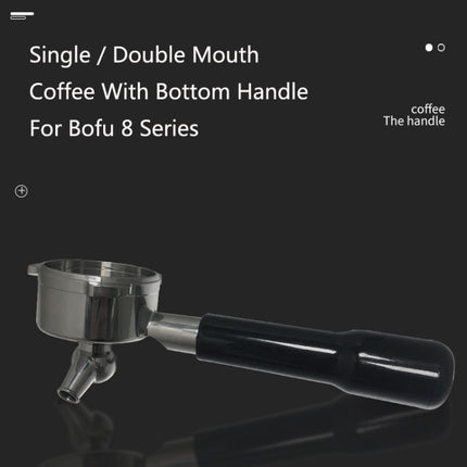 DZ-1 Stainless Steel Coffee Machine With Bottom Handle For Bofu 8 Series, Style: Wood Pressure-garmade.com