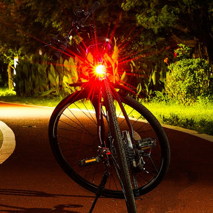 2 PCS AS-08 200LM Aluminum Alloy LED Bicycle Taillight(White)-garmade.com