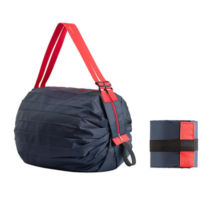 Shopping Bag Foldable Travel Shoulder Portable Bag(Navy)-garmade.com