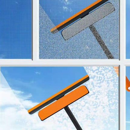 Glass Brush Scratch 3 in 1 Multi-Function Screen Cleaning Brush(Orange)-garmade.com
