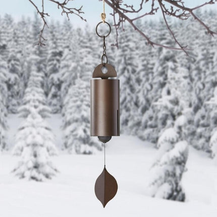 Outdoor Courtyard Decoration Retro Metal Wind Chimes(Brown Bronze)-garmade.com