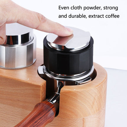 YK33258 Stainless Steel Double-Ended Coffee Cloth Dispenser, Size: 51mm(Black Finger Buckle Type)-garmade.com