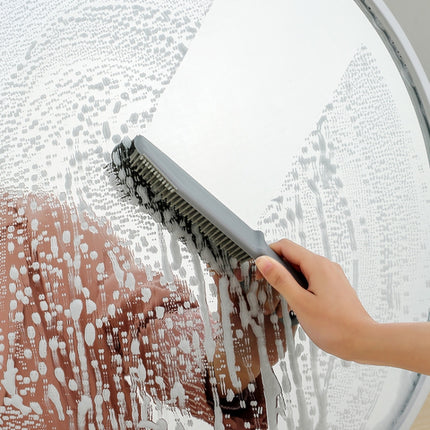 3 In 1 Floor Bath Cylinder Brush Silica Gel Cleaning Brush(White)-garmade.com