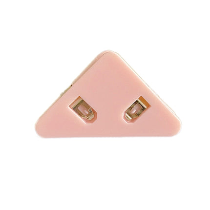 14 PCS Student Test Paper Storage Triangle Book Edge Clip(Solid Pink)-garmade.com